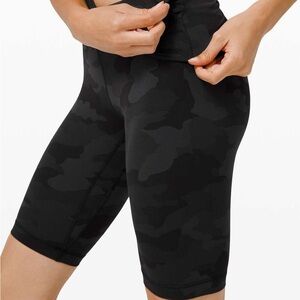 Lululemon 8” Camo Biker Shorts